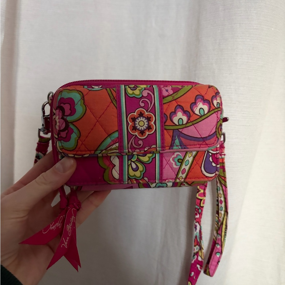 Vibrant Pink Patterned Women's Wallet/Bag